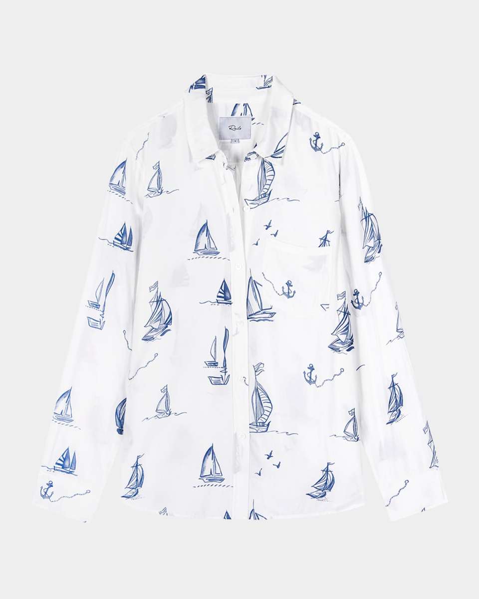 Sailboats Kathryn Button-Front Shirt